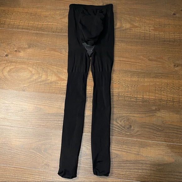 Black maternity tights - Picture 2 of 6